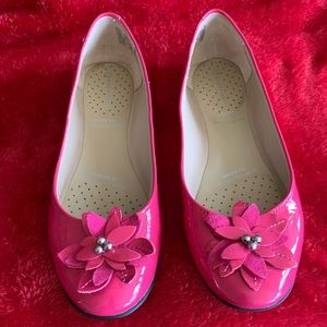 Pink Rockport Flats 7
